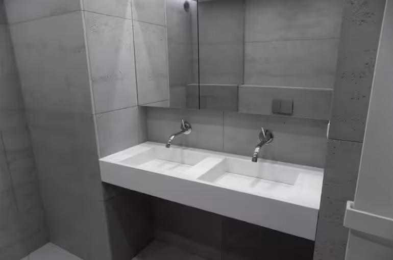 Beton architektoniczny w łazience
