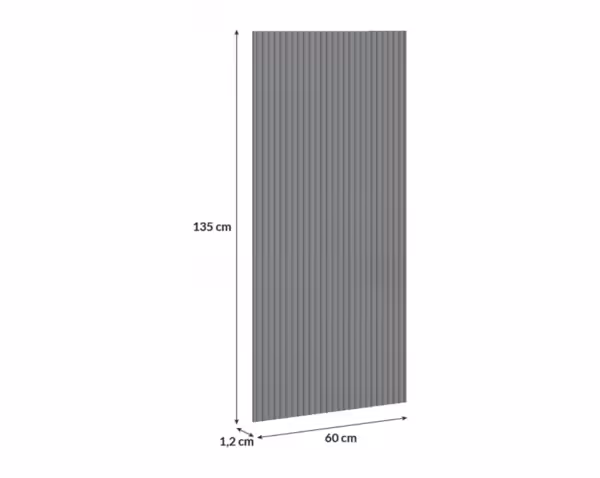 Beton architektoniczny ryflowany Stelvio 135 x 60 x 1.2 cm