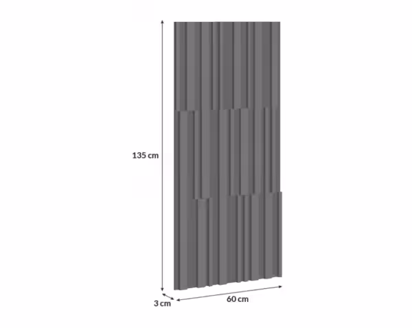 Beton architektoniczny ryflowany Tonale 135 x 60 x 3 cm