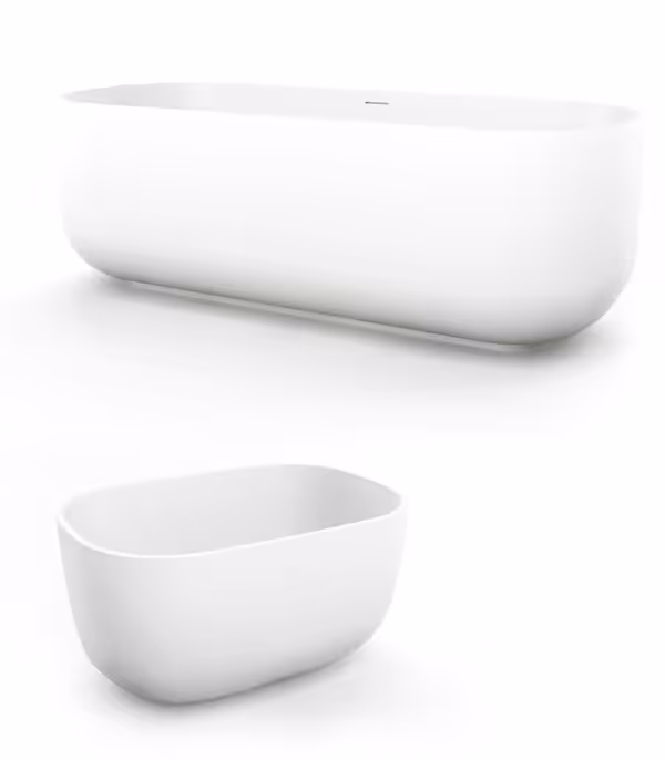 Zestaw umywalka VIDRIO CUATRO i wanna CUATRO