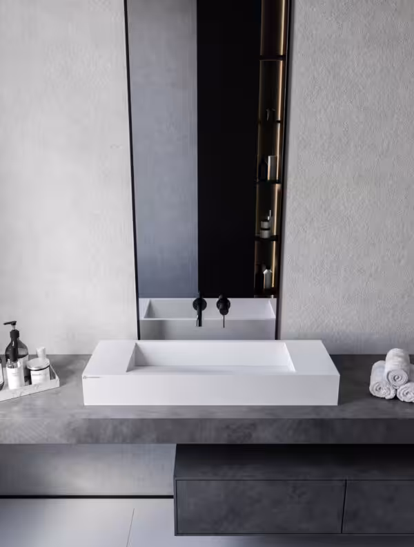 Umywalka 90 x 30 x 12 cm