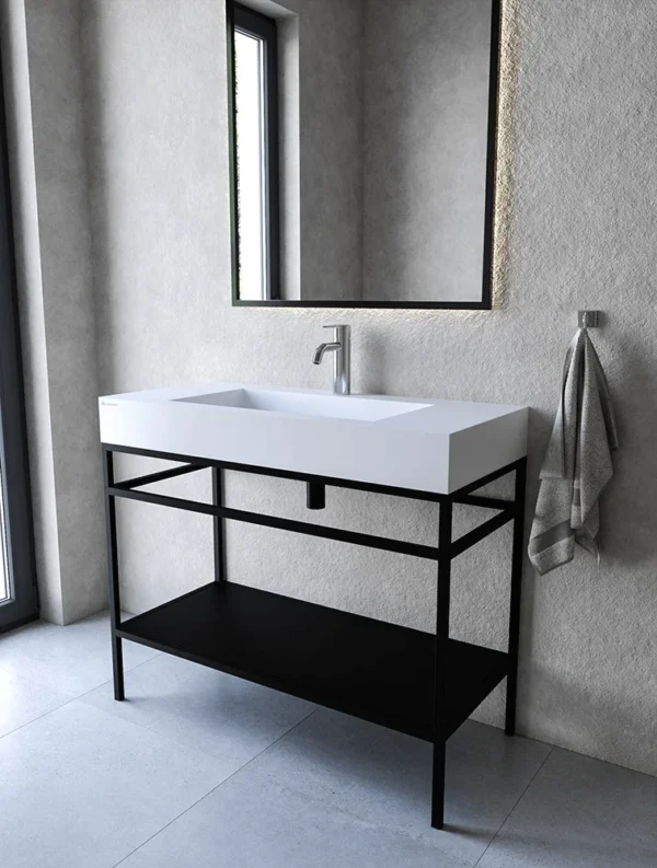 Stelaż stojący z półką 100 cm pod umywalkę