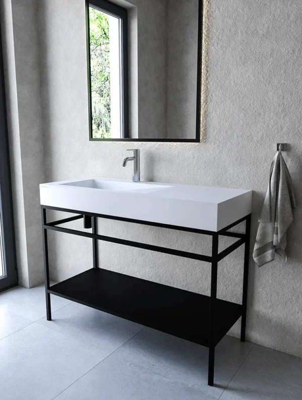 Stelaż stojący z półką 110 cm pod umywalkę