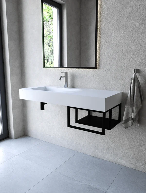 Mały stelaż wiszący pod umywalkę 110 cm