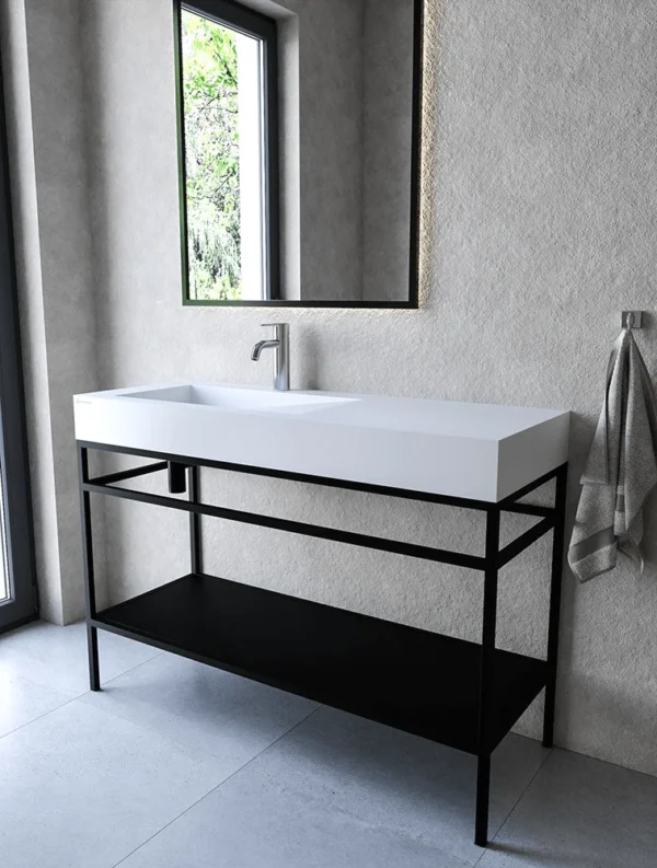 Stelaż stojący z półką 120 cm pod umywalkę