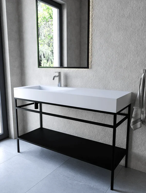 Stelaż stojący z półką 130 cm pod umywalkę