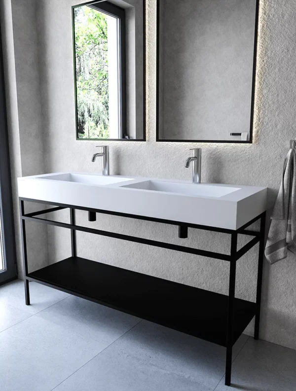 Stelaż stojący z półką 140 cm pod umywalkę