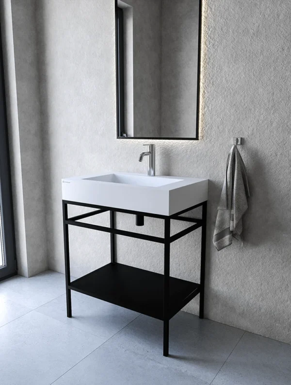 Stelaż stojący z półką 70 cm pod umywalkę