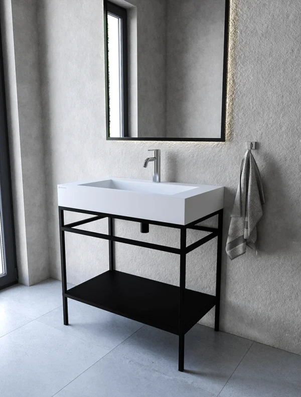 Stelaż stojący z półką 80 cm pod umywalkę