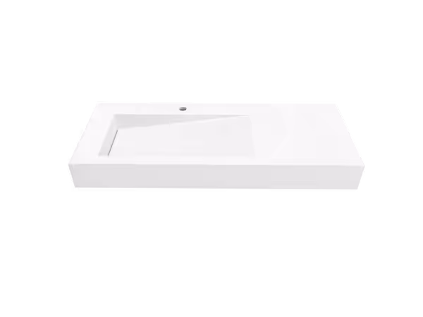 Umywalka z odpływem liniowym Wymiary 110x45x12 cm