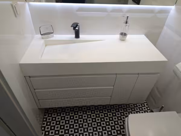 Umywalka z odpływem liniowym 120 cm / MBLOLB