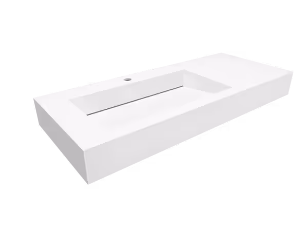 Umywalka z odpływem liniowym 110 cm / MBLOLC