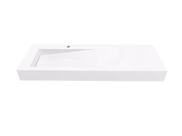 Umywalka z odpływem liniowym Wymiary 130x45x12 cm