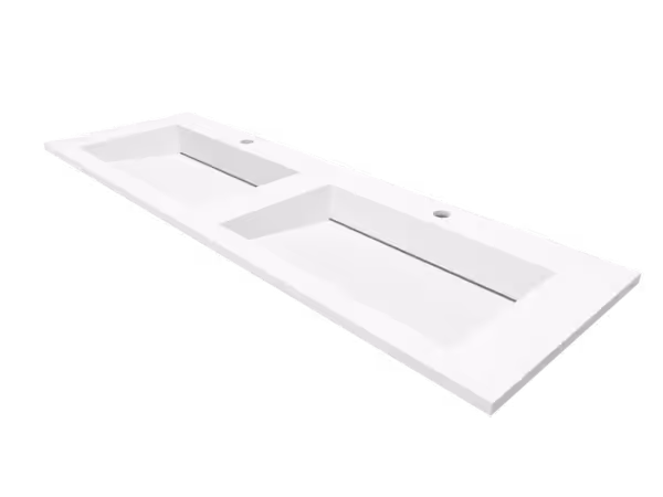 Umywalka do szafki 140 cm / 2xMOLC/CR