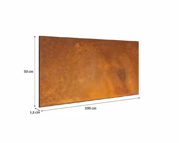 Panele Cor-tech™ ze stali Corten® do wnętrz 100 x 50 cm