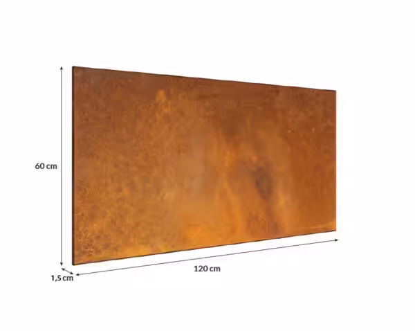 Panele Cor-tech™ ze stali Corten® do wnętrz 120 x 60 cm