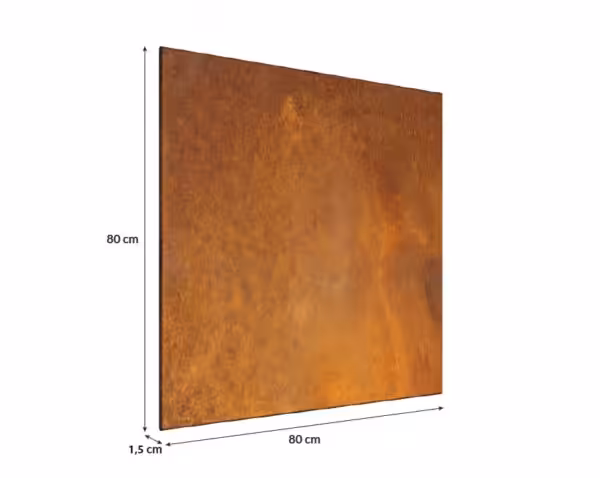 Panele Cor-tech™ ze stali Corten® do wnętrz 80 x 80 cm