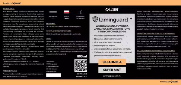Laminguard™ - impregnat wodoszczelny, chroniący przed plamami i brudem