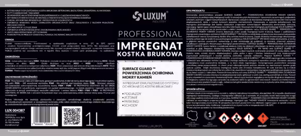 Impregnat SURFACE GUARD™ POWIERZCHNIA OCHRONNA MOKRY KAMIEŃ 5L
