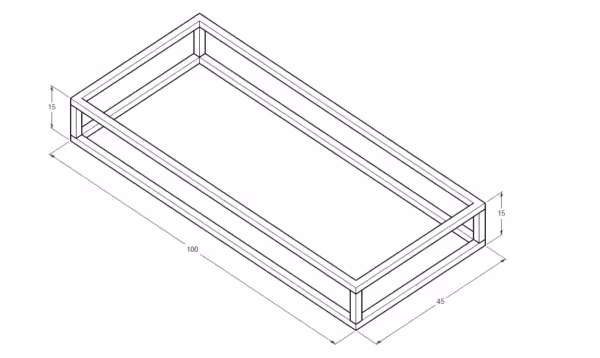 Stelaż 100 cm pod umywalkę