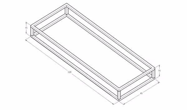 Stelaż 120 cm pod umywalkę