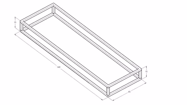 Stelaż 140 cm pod umywalkę