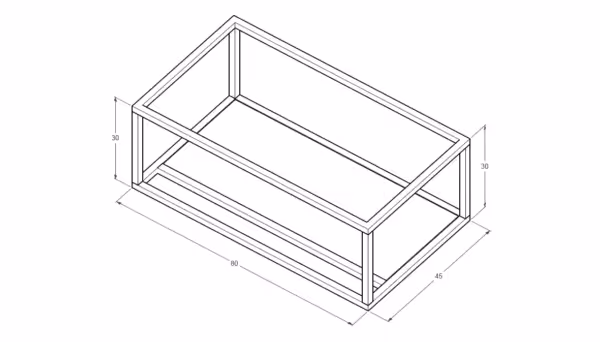 Stelaż 80 cm z półką i wieszakiem na ręcznik pod umywalkę