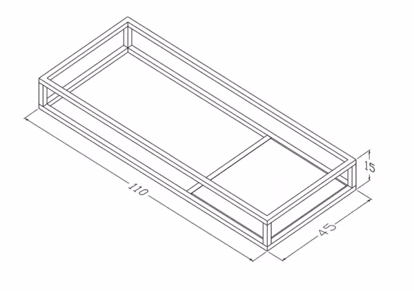 Stelaż wiszący 110 cm pod umywalkę
